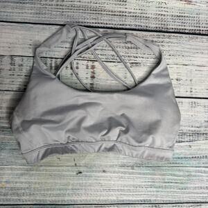 Victoria's Secret Sport Criss Cross Sports bra Grey Sm